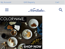 Tablet Screenshot of noritakechina.com